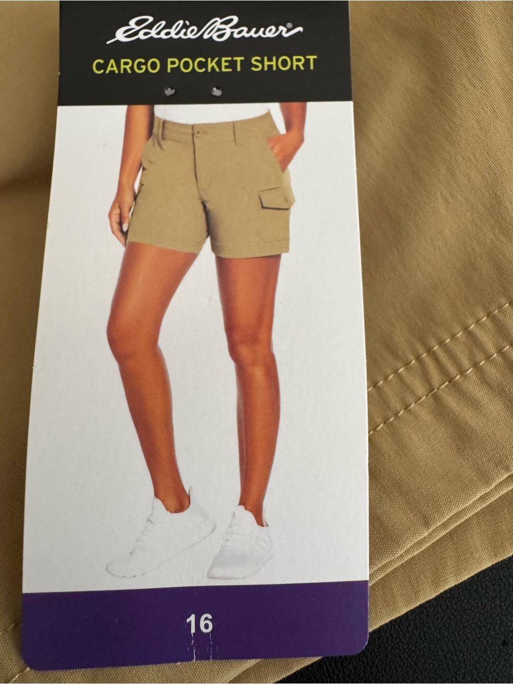 Eddie Bauer Tan Cargo Pocket Shorts